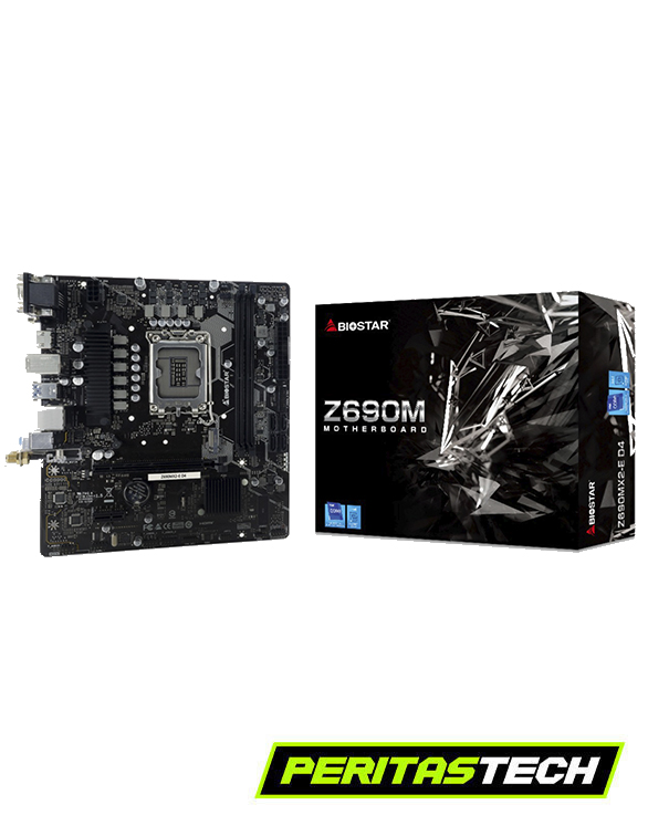 MOTHERBOARD Z690MX2-E D4 BIOSTAR LGA 1700 12/13/14 GEN INTEL