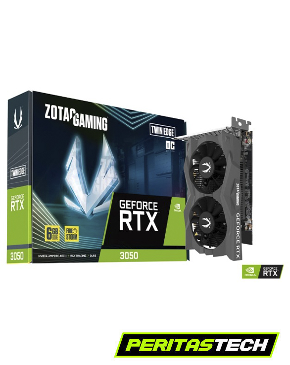 PLACA DE VIDEO RTX 3050 6GB GDDR6 ZOTAC TWIN EDGE
