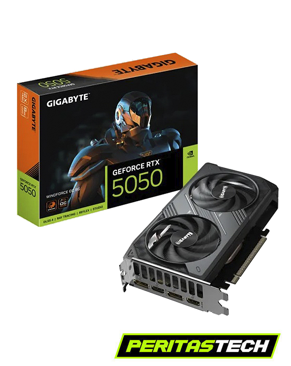 PLACA DE VIDEO RTX 5050 8GB GDDR6 GIGABYTE WINDFORCE OC EDITION