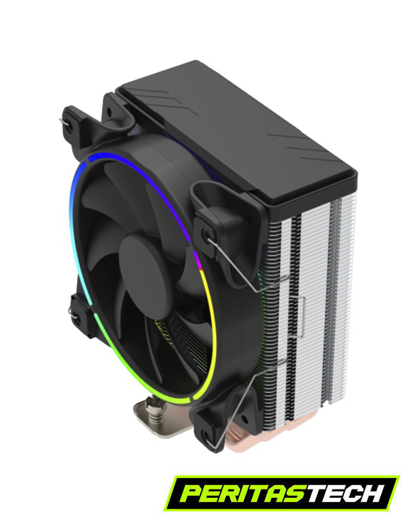 CPU COOLER GAMEMAX GAMMA 500 ARGB 190W TDP FULL BLACK - Imagen 2