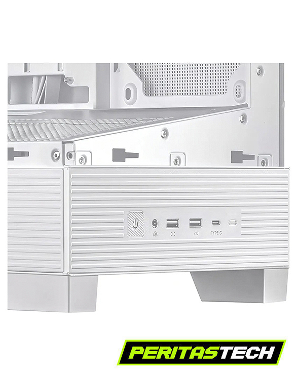 GABINETE GAMER ASUS A31 TG WHITE FULL ATX VISION 270 - Imagen 3