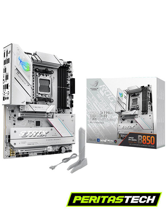 MOTHERBOARD B850-A GAMING WIFI + BLUETOOTH ASUS ROG WHITE EDITION