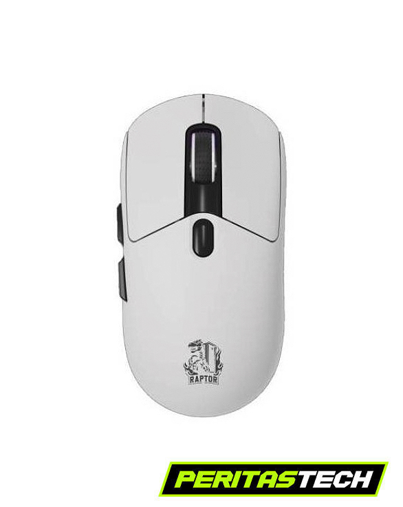 MOUSE GAMER RAPTOR STORM GRIP WIRELESS 24K DPI WHITE