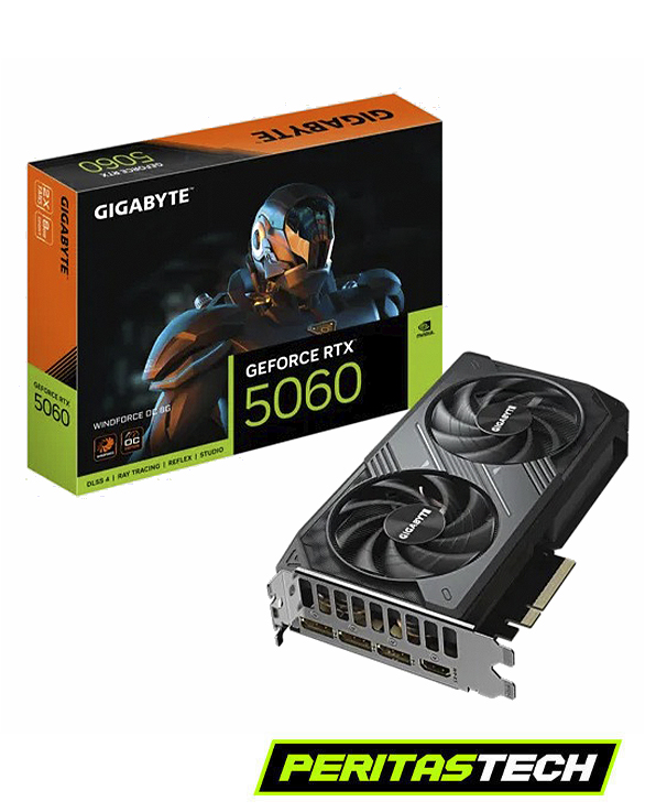 PLACA DE VIDEO RTX 5060 8GB GDDR7 GIGABYTE WINDFORCE 2 OC