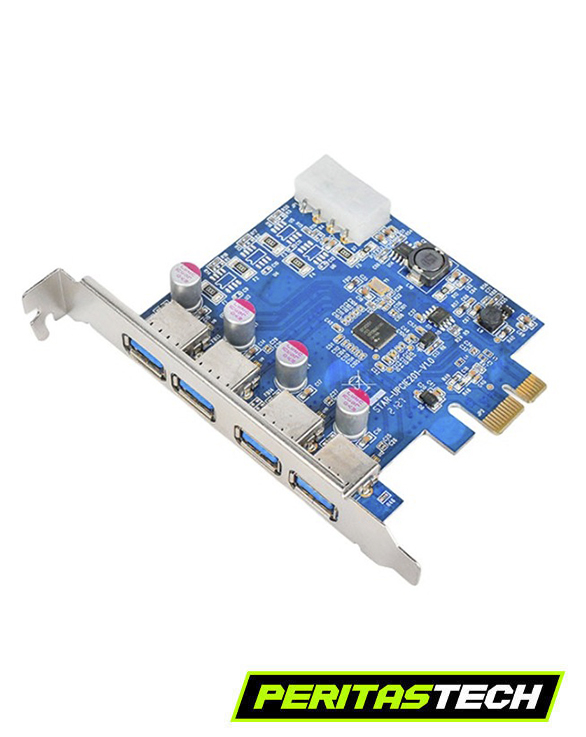 PLACA PCI E 1X A 4 USB 3.0 CHIPSET RENESAS NEC - Imagen 2