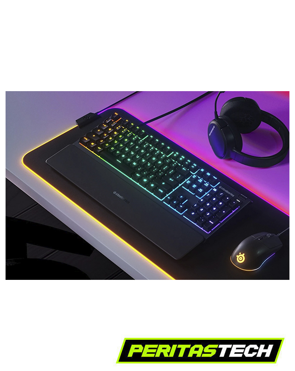 TECLADO GAMER STEELSERIES APEX 3 SWICH WHISPER QUIET ESPAÑOL - Imagen 2
