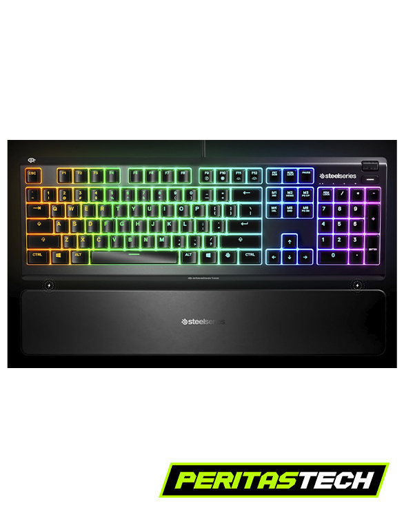 TECLADO GAMER STEELSERIES APEX 3 SWICH WHISPER QUIET ESPAÑOL - Imagen 5