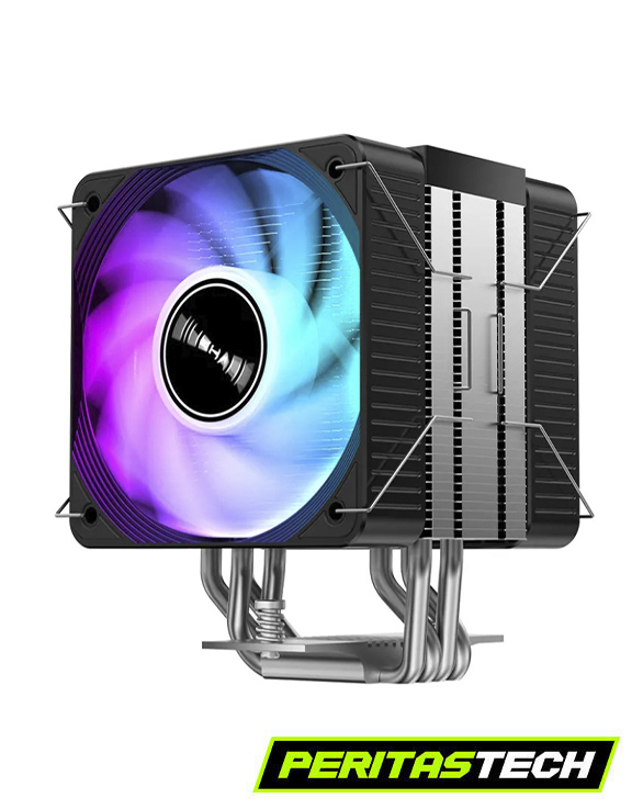 cpu cooler jiushark jf 150rs color negro con iluminacion argb