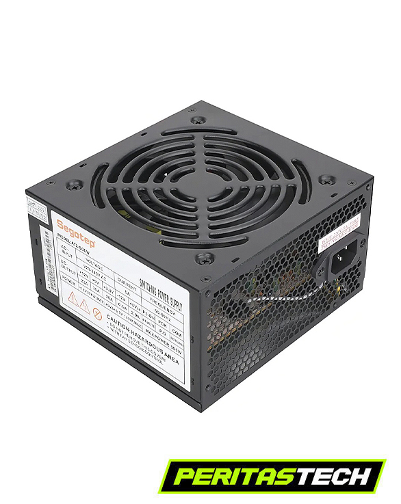 fuente color negra generica de 500w marca segotep