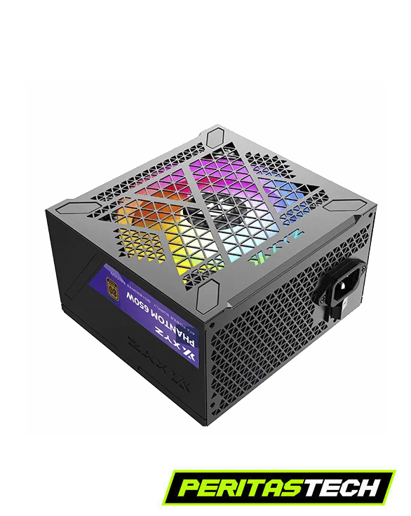 FUENTE XYZ PHANTOM 650W 80 PLUS BRONCE ARGB - Imagen 4