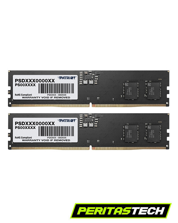 memoria ram 16gb en dos modulos de 8gb de frecuencia 5600mhz se exhiben dos modulos de 8gb en color negro