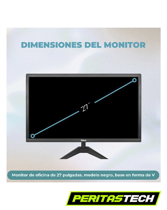 MONITOR 27 PULGADAS OFFICE-27IFHD GLOBAL 1080P HDMI + VGA - Imagen 3
