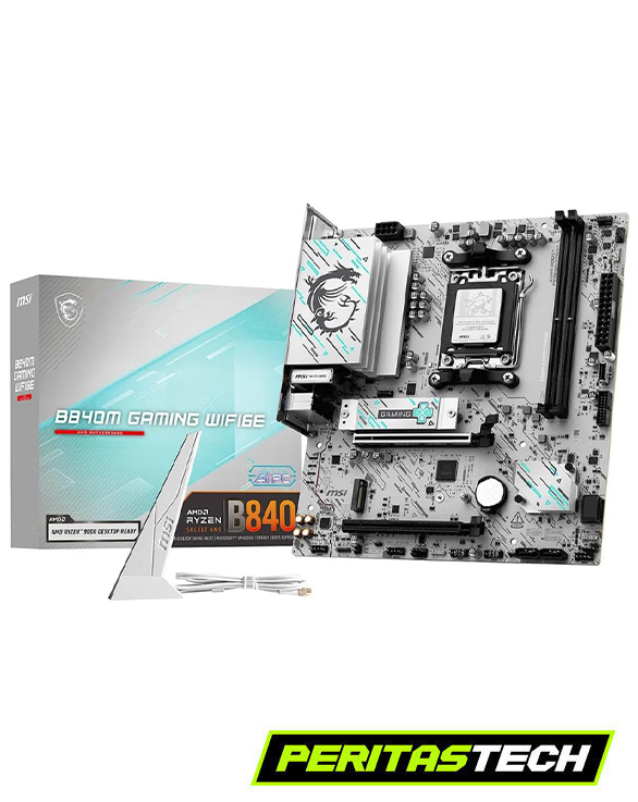 MOTHERBOARD B840M GAMING WIFI6E BLUETOOTH 5.3 MSI BLANCO