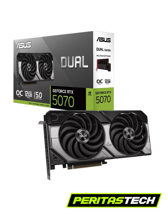 placa de video rtx 5070 12gb gddr7 asus dual oc edition