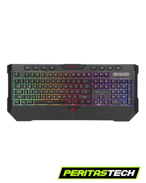 TECLADO GAMER MARVO K656 100 % MEMBRANA MULTIMEDIA FIXED RGB - Imagen 6