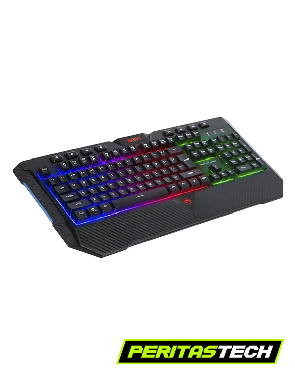TECLADO GAMER MARVO K656 100 % MEMBRANA MULTIMEDIA FIXED RGB - Imagen 7