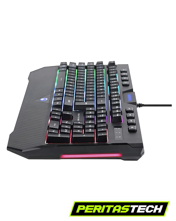 TECLADO GAMER MARVO K656 100 % MEMBRANA MULTIMEDIA FIXED RGB - Imagen 3