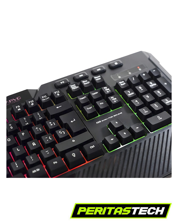 TECLADO GAMER MARVO K656 100 % MEMBRANA MULTIMEDIA FIXED RGB - Imagen 5