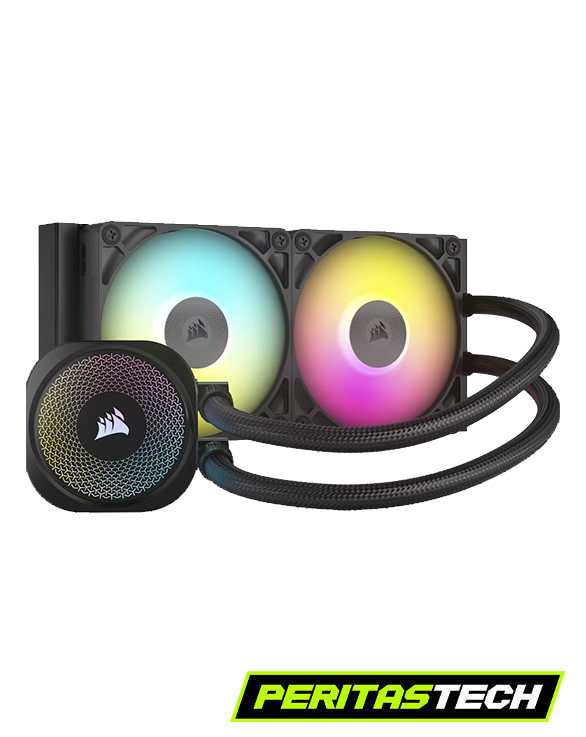 watercooling 240mm corsair icue link titan 240 rx rgb black