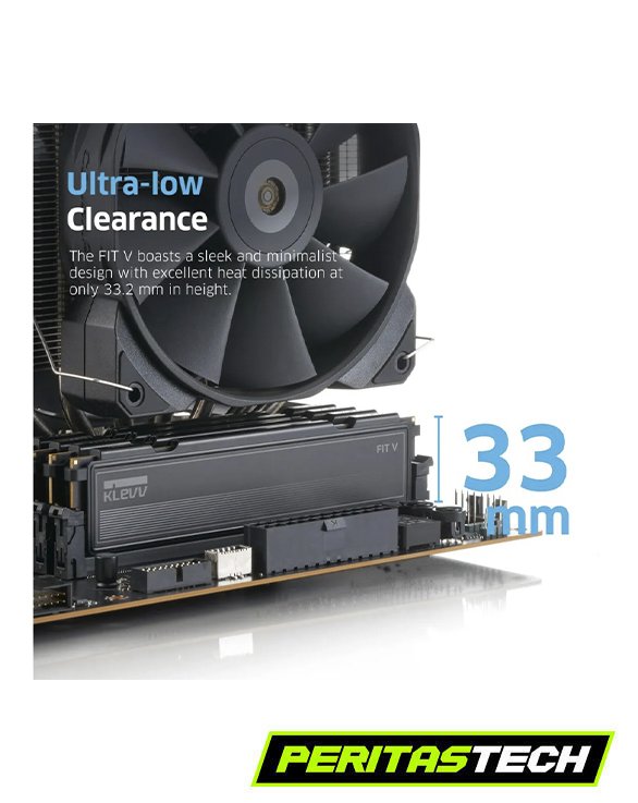 MEMORIA RAM 32GB 2X16 6000 MHZ KLEVV FIT V CL28 BLACK EXPO - Imagen 4