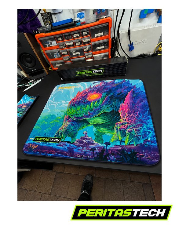 MOUSE PAD GAMER LARGE 40X45 SPEED MORBOHR BY PERITASTECH - Imagen 4
