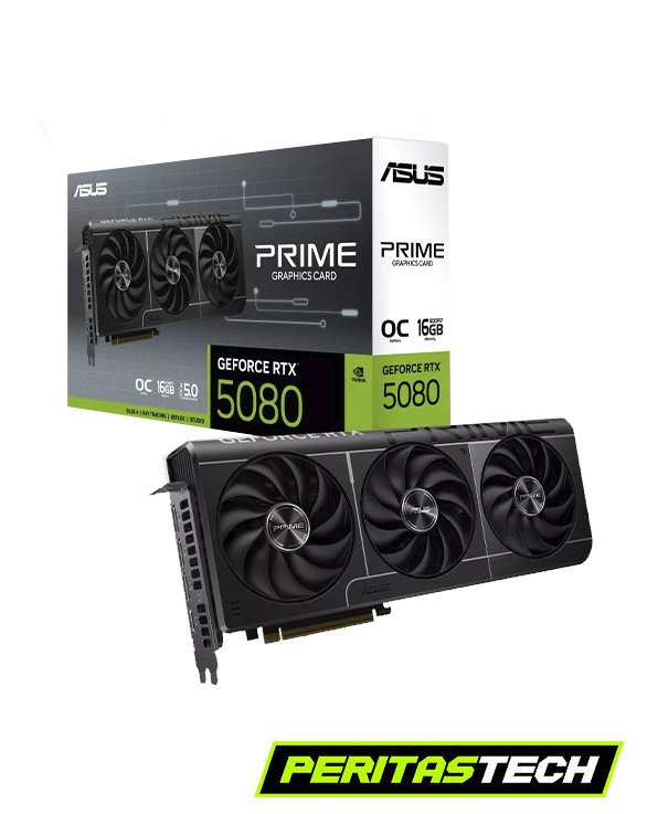 placa de video rtx 5080 16gb gddr7 asus prime oc edition