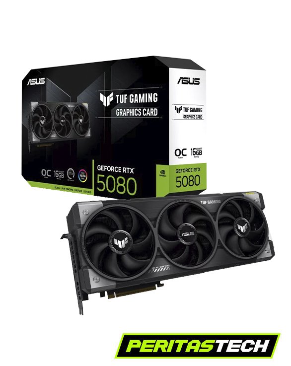 placa de video rtx 5080 16gb gddr7 asus tuf oc edition