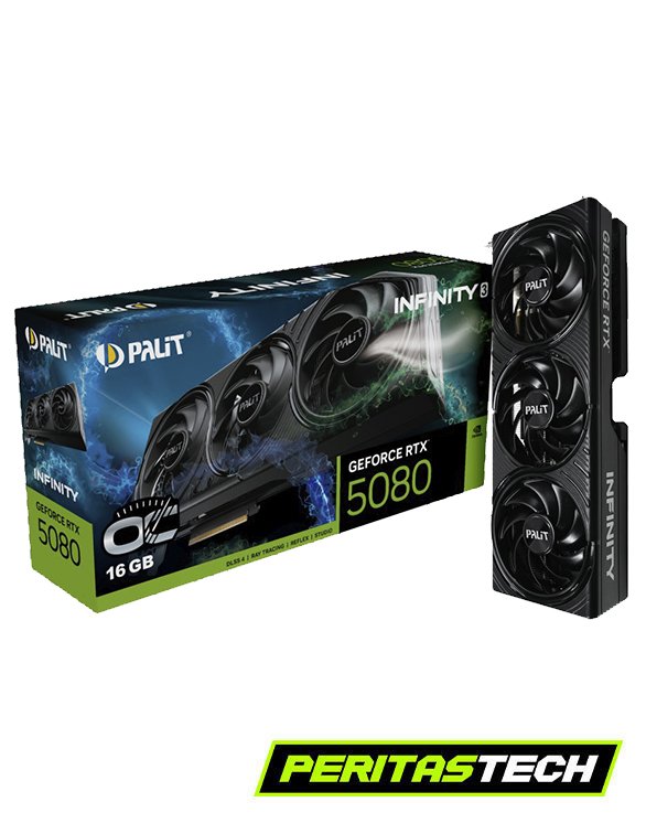 PLACA DE VIDEO RTX 5080 16GB GDDR7 PALIY INFINITY 3 FANES