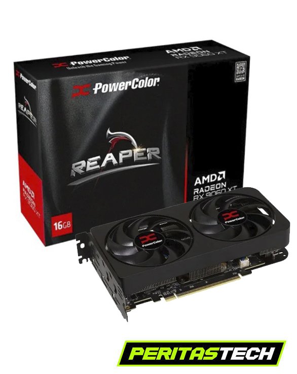 PLACA DE VIDEO RX 9060XT 16GB GDDR6 POWER COLOE REAPER DUAL FAN