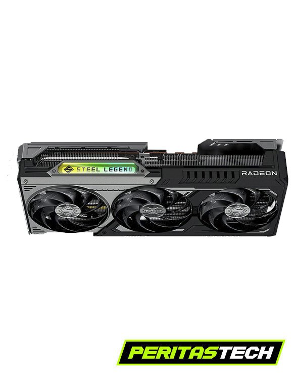 PLACA DE VIDEO RX 9070 XT 16GB GDDR6 STEEL LEGENDS DARK ASROCK - Imagen 3