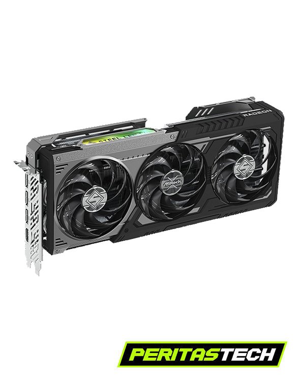PLACA DE VIDEO RX 9070 XT 16GB GDDR6 STEEL LEGENDS DARK ASROCK - Imagen 2