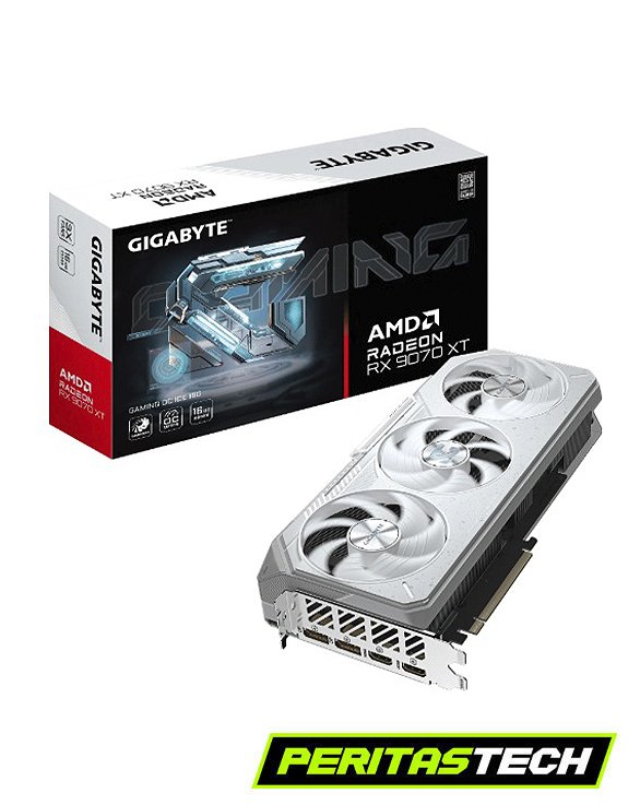 placa de video rx 9070xt 16gb gdd6 gigabyte gaming