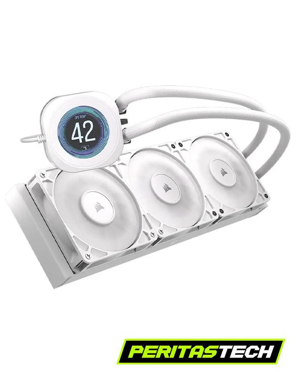 WATERCOOLING CORSAIR NAUTILUS 360 RS LCD WHITE CON PANTALLA - Imagen 2