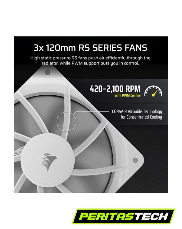 WATERCOOLING CORSAIR NAUTILUS 360 RS LCD WHITE CON PANTALLA - Imagen 10