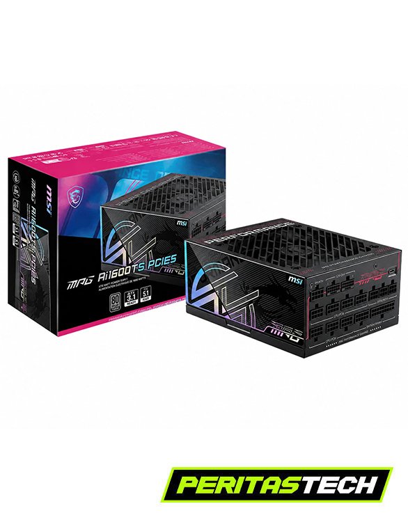 FUENTE DE PODER 1600W MAG AI1600TS PCIE5 FULL MODULAR MSI