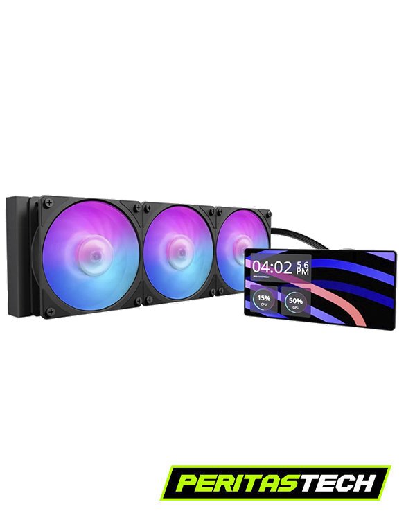WATERCOOLING COOLER MASTER MASTERLIQUID CORE LCD PANTALLA 360MM ARGB BLACK
