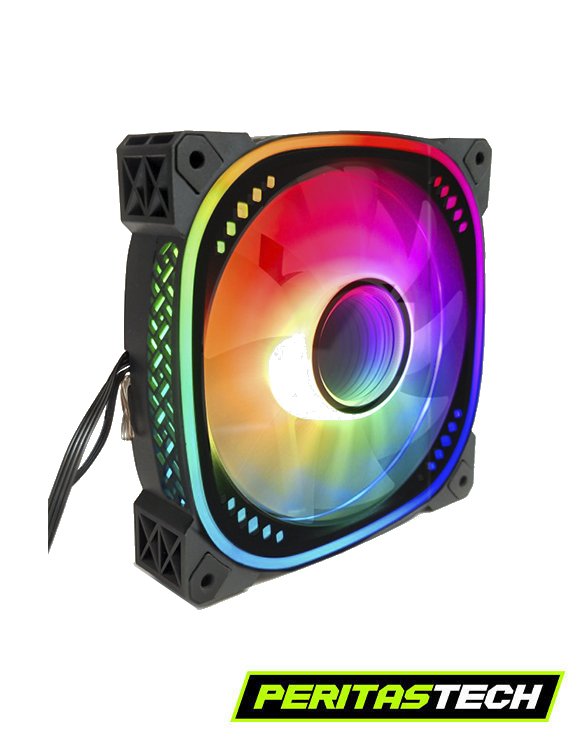 COOLER FAN PARA GABINETE SENTEY F70 120MM ARGB OEM BULK - Imagen 2