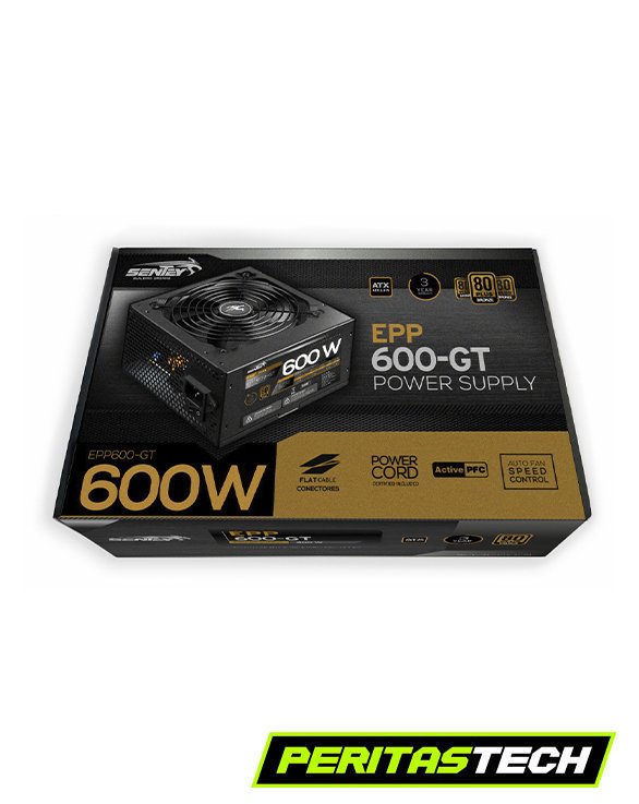 FUENTE DE PODER 600W EPP600-GT 80 PLUS BRONCE SENTEY - Imagen 2
