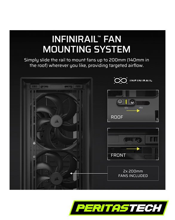 GABINETE CORSAIR FRAME 5000D RS AIRFLOW WOOD BLACK